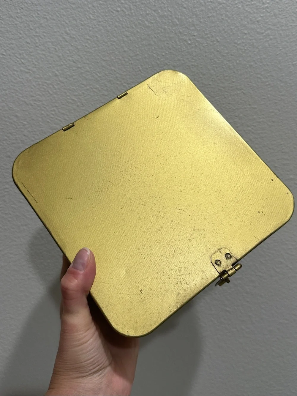 Gold Metal Storage Tins - Set of 2